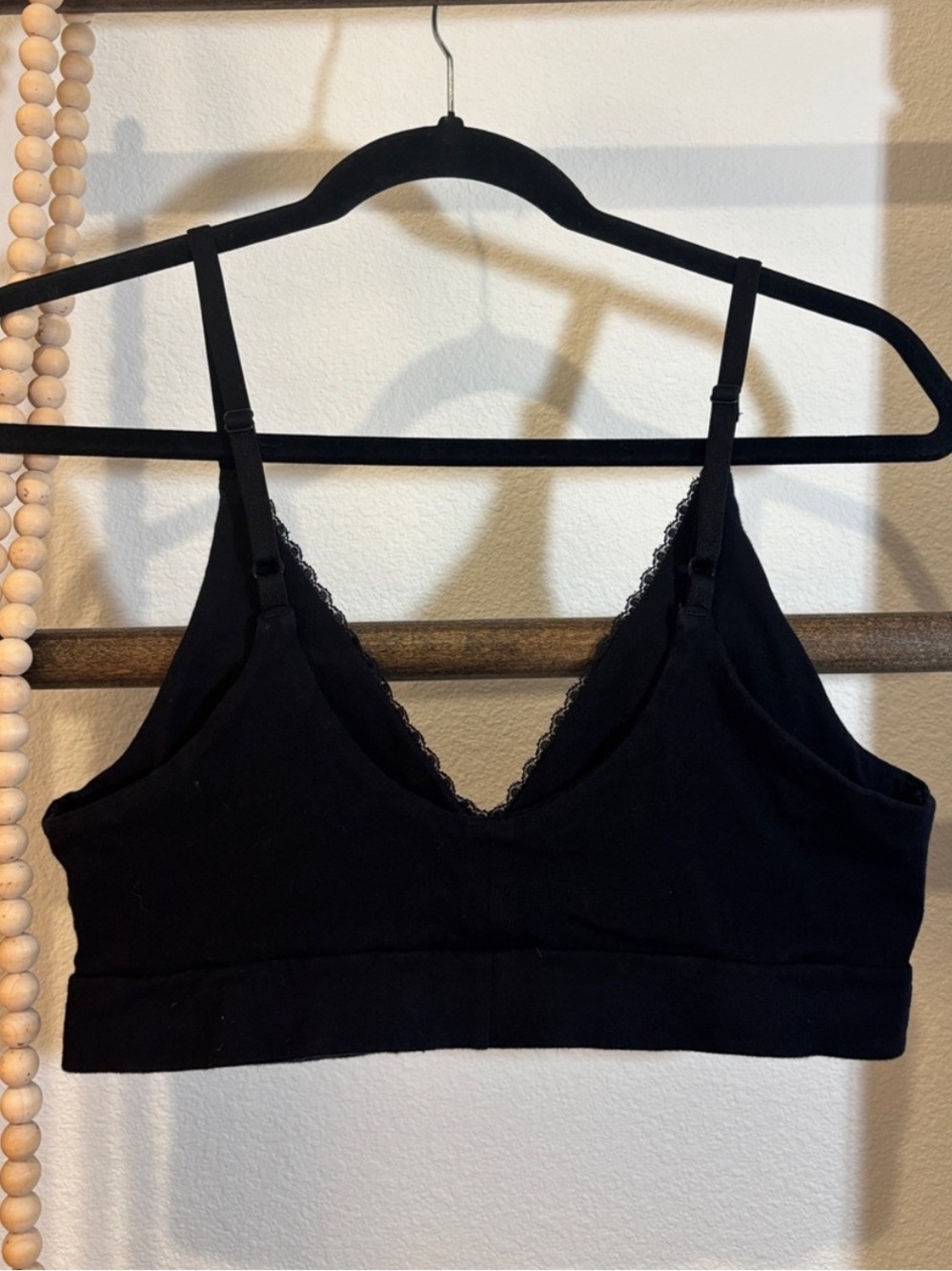 Pact Black Lace Trim Comfort Bralette